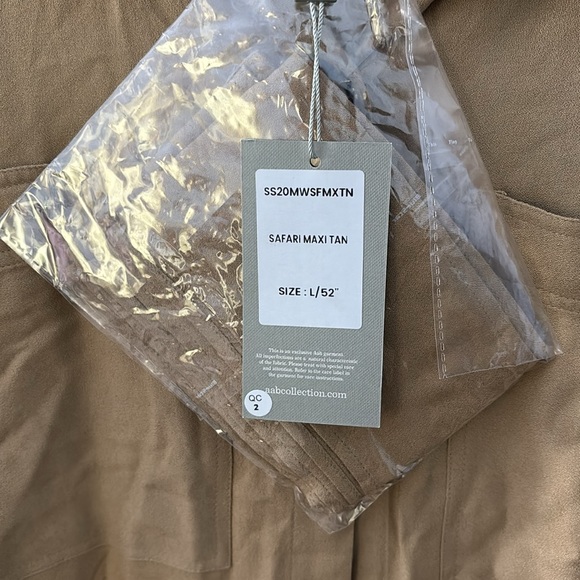 NWT Aab Collection Safari Tan Maxi L 52 inches long - Picture 6 of 8